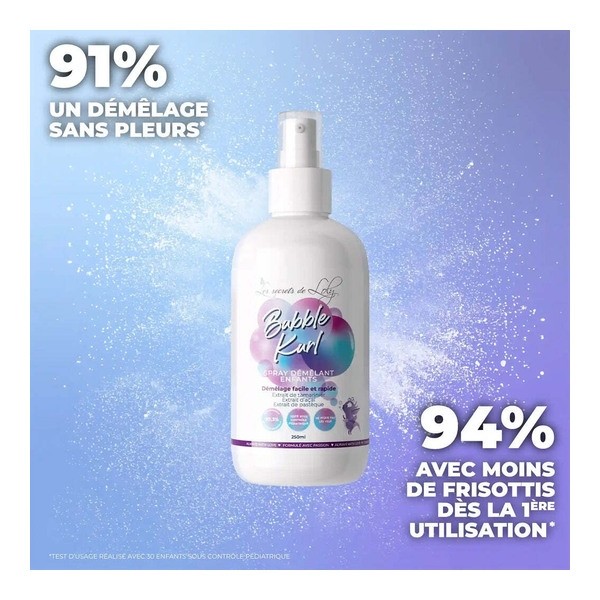 Les secrets de Loly Bubble Kurl Spray démêlant enfants