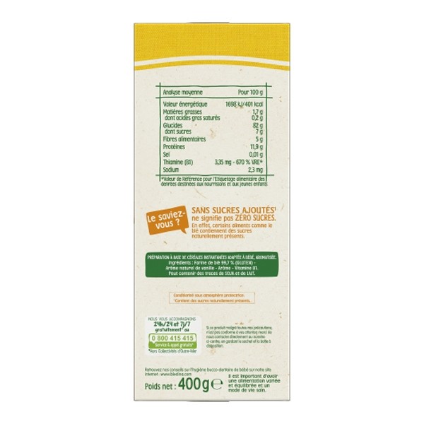 Blédine Céréales saveur vanille 2eme âge