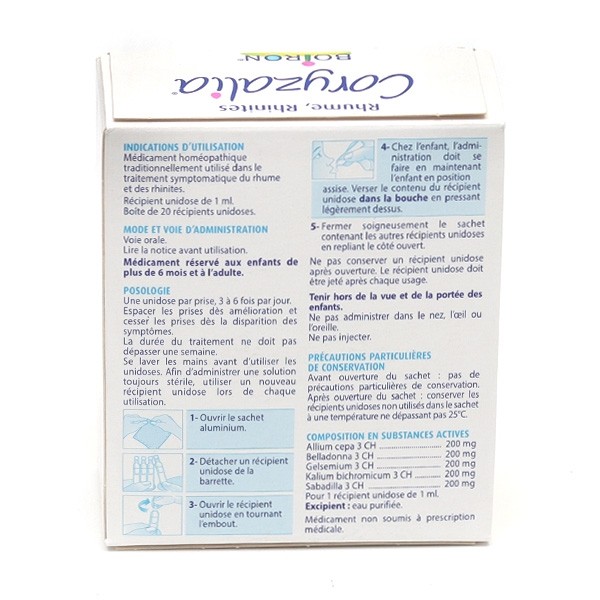 Coryzalia bébé unidoses Boiron