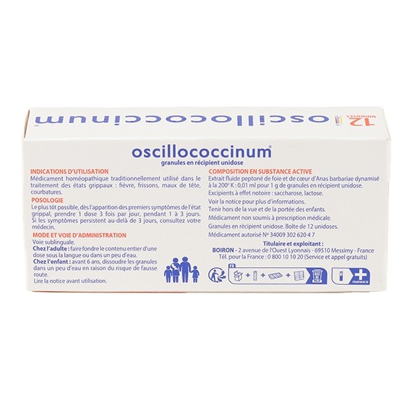 Oscillococcinum état grippal Boiron