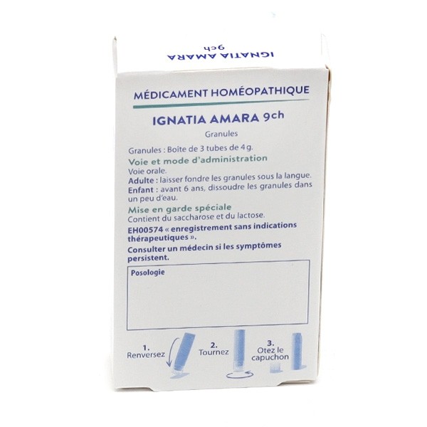 Boiron Ignatia amara 9CH pack de granules homéopathiques