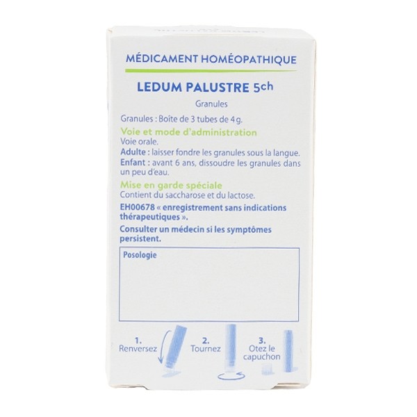 Boiron Ledum palustre 5CH granules pack de 3