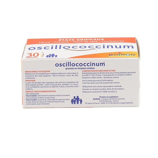 Oscillococcinum état grippal Boiron