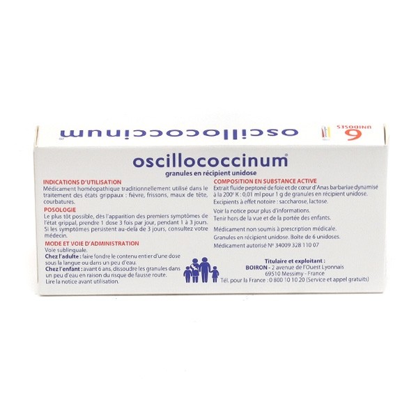 Oscillococcinum état grippal Boiron
