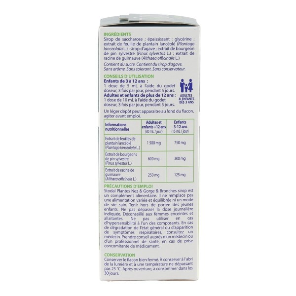 Stodal Plantes sirop Nez Gorge et Bronches