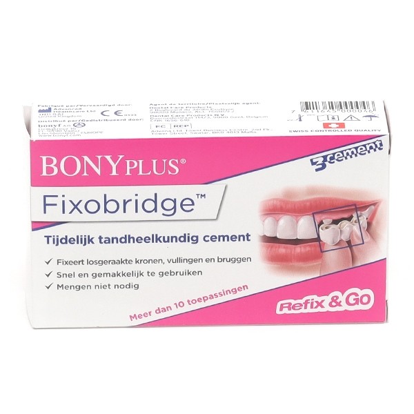 Bonyplus Fixobridge ciment dentaire temporaire