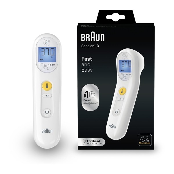 Braun Thermomètre frontal Sensian 3