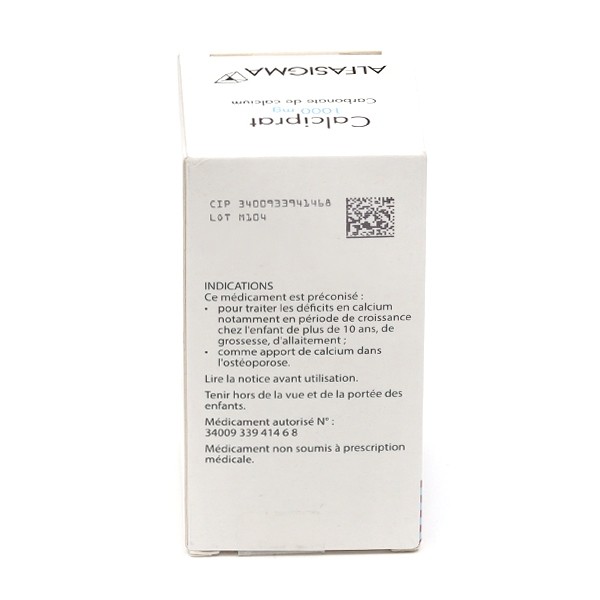 Calciprat 1000 mg comprimés à sucer