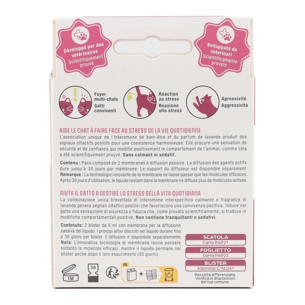 Calmisto Recharge pour diffuseur anti stress chat