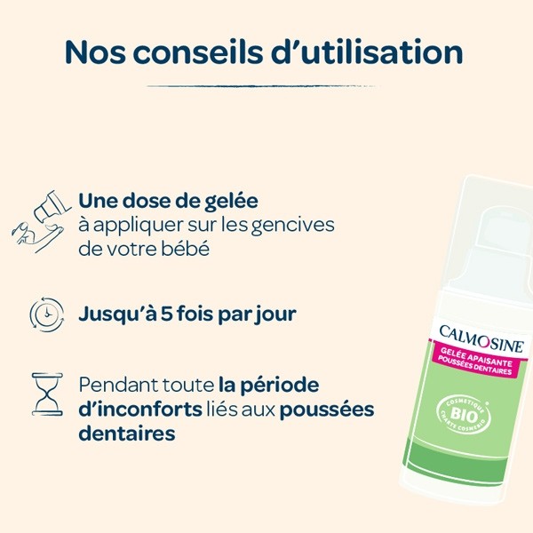 Calmosine Gelée apaisante poussées dentaires bio