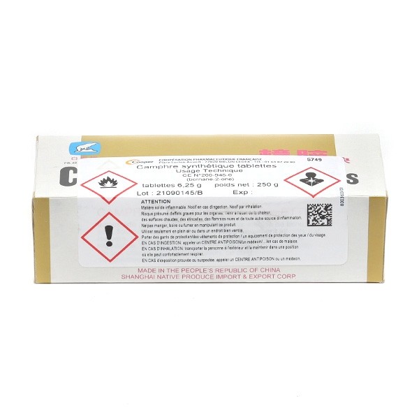 Cooper camphre tablettes