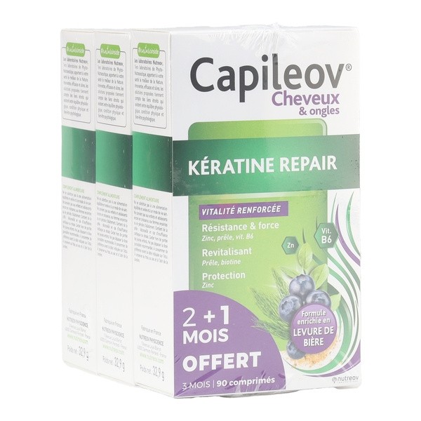 Capileov Kératine Repair Cheveux et ongles comprimés