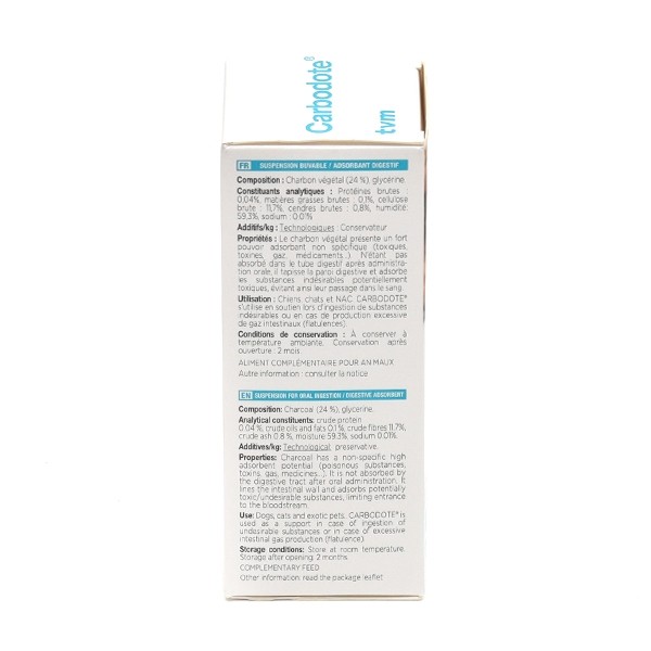 Carbodote Charbon végétal solution buvable