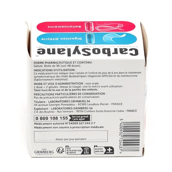 Carbosylane gélule anti ballonnement