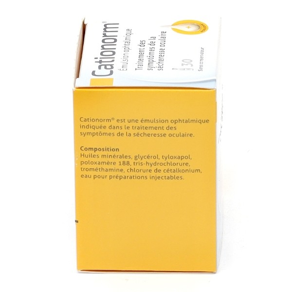 Cationorm émulsion ophtalmique unidoses