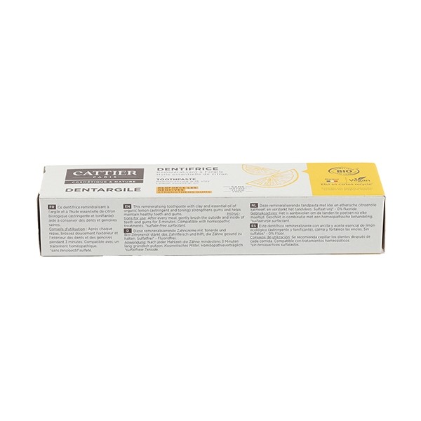 Cattier Dentargile dentifrice reminéralisant bio