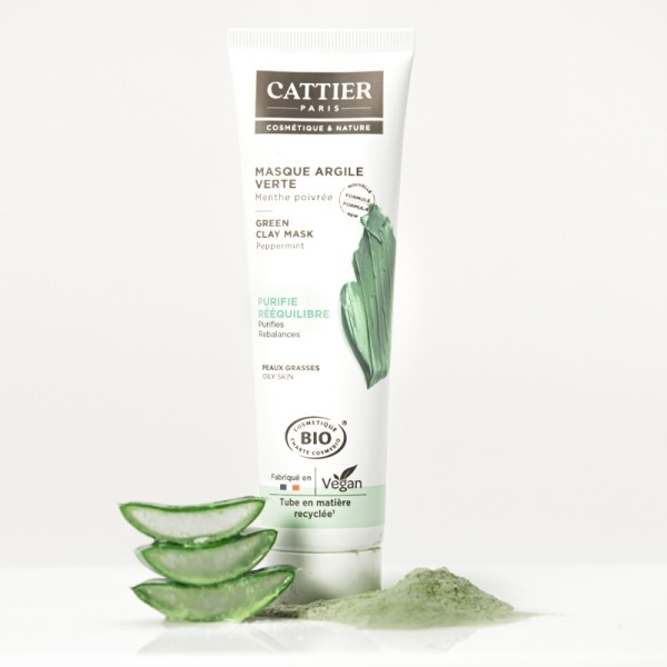 Cattier Masque argile verte Bio