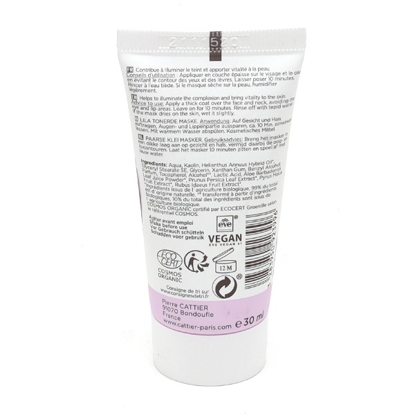 Cattier Masque Argile Violette Bio