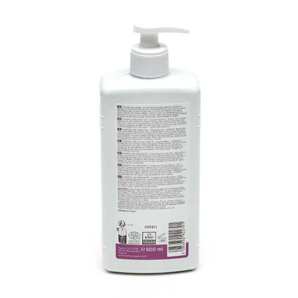 Cattier shampooing usage fréquent Aloe vera Orange bio