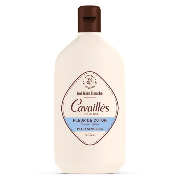Cavaillès gel bain douche surgras fleur de coton