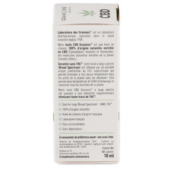 Granions Huile CBD 20 % gouttes