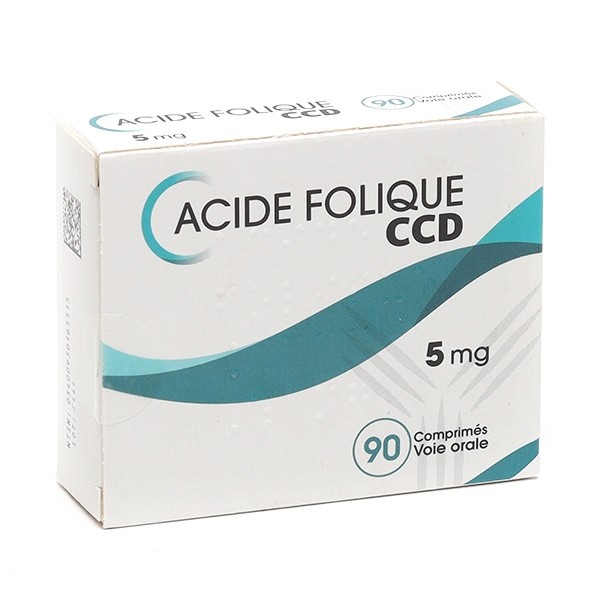Acide folique 5 mg CCD comprimé
