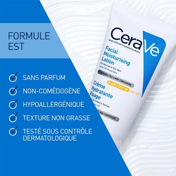 Cerave Crème hydratante visage SPF 30