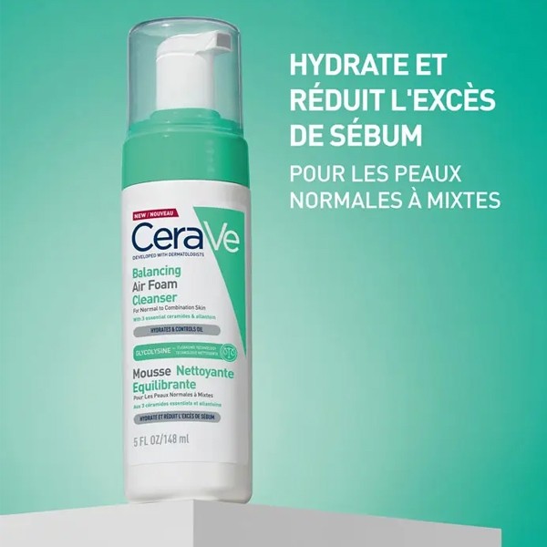 Cerave Mousse nettoyante équilibrante