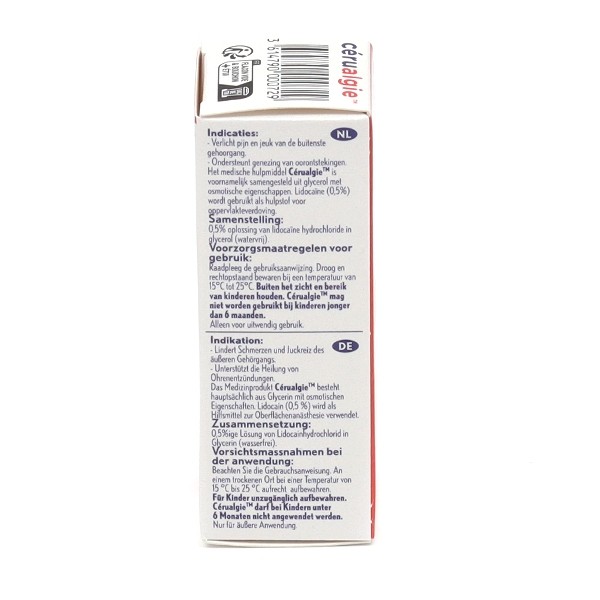 Cérualgie goutte oreille