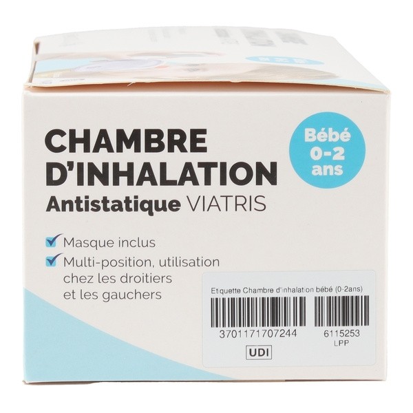 Chambre d'inhalation antistatique 0-2 ans