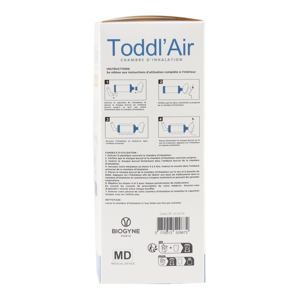 Chambre d'inhalation Toddl Air 6 ans et plus