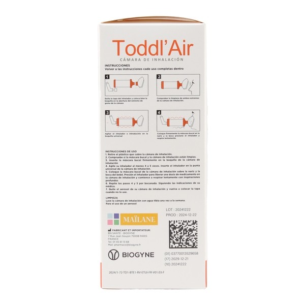 Chambre d'inhalation Toddl Air de 0 à 18 mois