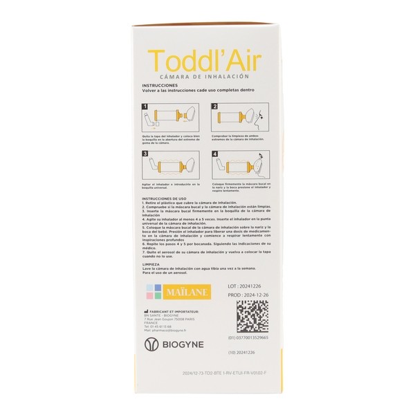 Chambre d'inhalation Toddl Air  de 1 à 5 ans