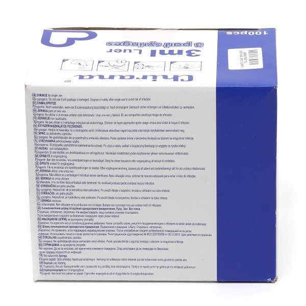 Seringue stérile 3 pièces