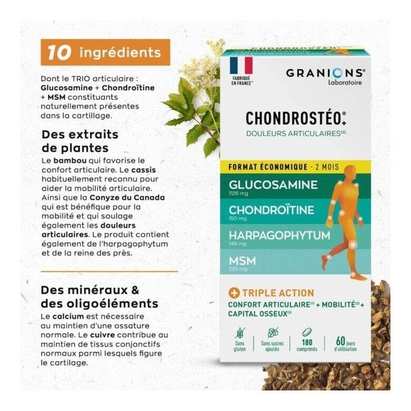 Chondrostéo+ Douleurs articulaires comprimés