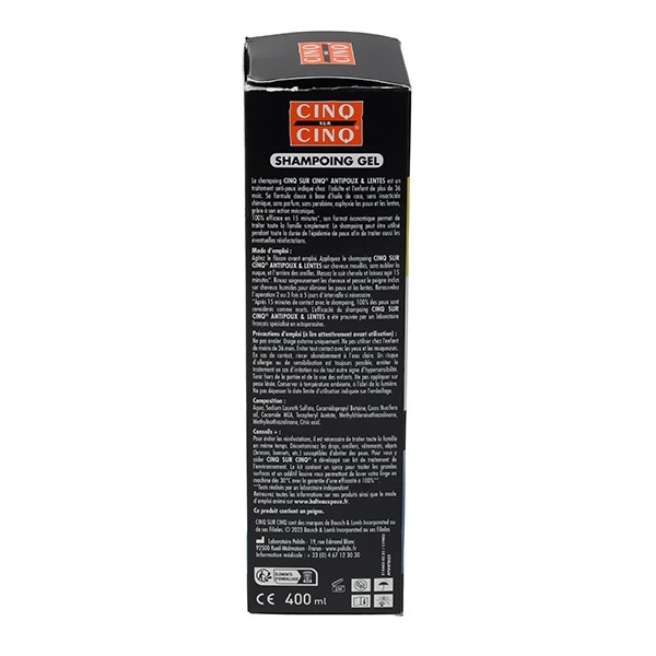 Cinq sur Cinq shampoing gel anti poux