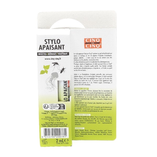 Cinq sur Cinq stylo apaisant