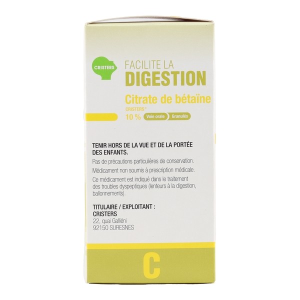 Citrate de bétaïne 10% Cristers