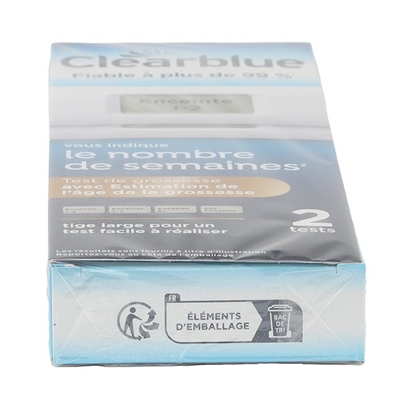 Clearblue test de grossesse avec estimation de la date de conception