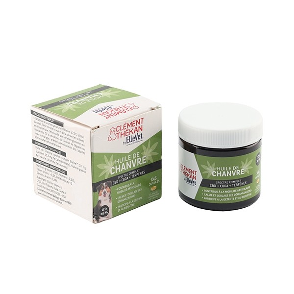 Clément Thékan Huile de chanvre Chien capsules