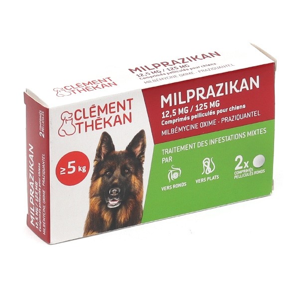 Clément Thékan Milprazikan Chien comprimés