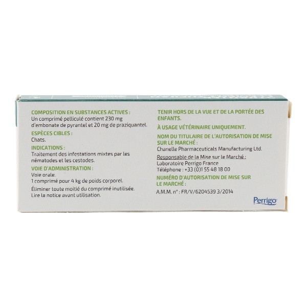 Strantel Chat comprimé vermifuge