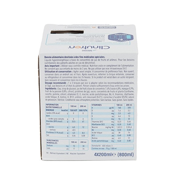 Clinutren Fruit saveur Multifruits