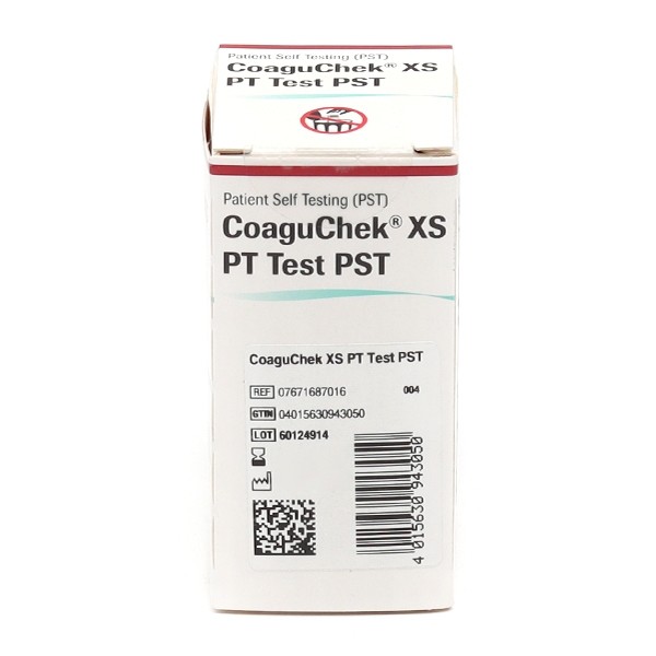 Coaguchek XS PT test PST bandelettes