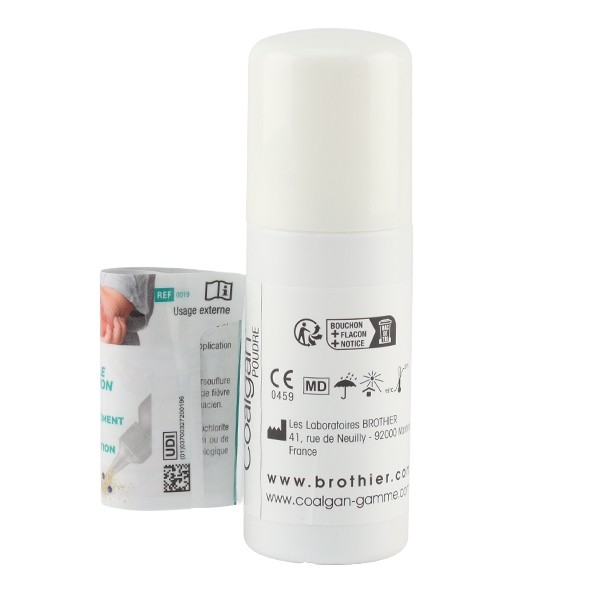 Coalgan poudre hémostatique