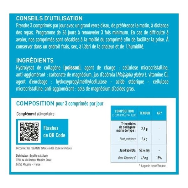 Granions Collagène tripeptides comprimés