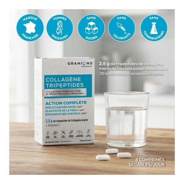 Granions Collagène tripeptides comprimés