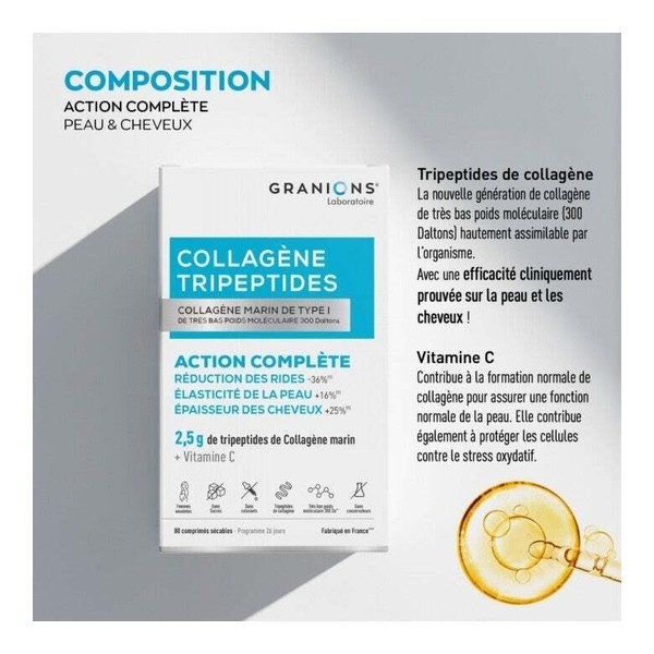 Granions Collagène tripeptides comprimés