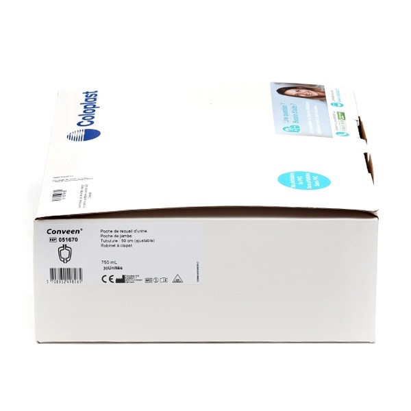 Coloplast Conveen poche à urine ambulatoire x30