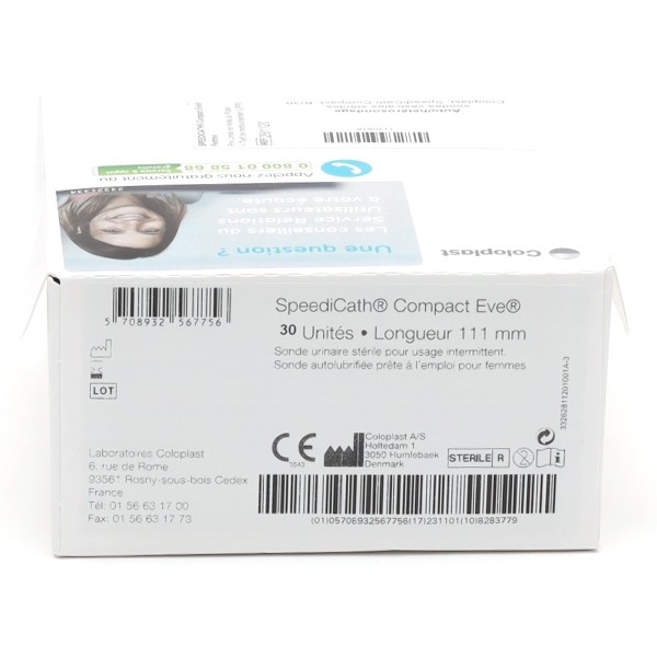 Coloplast Speedicath compact Eve sonde femme x30